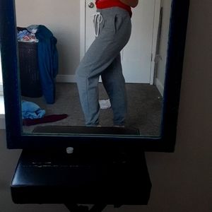 Grey sweatpants